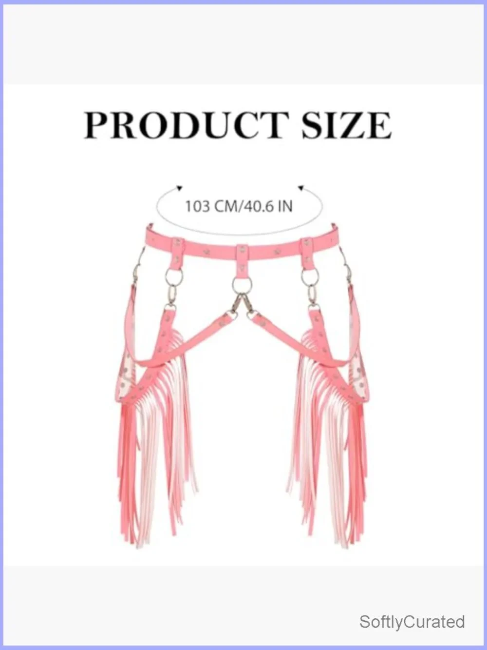 Fringe Cowgirl Western Belt PU Leather Tassel Rave Belt Adjustable
